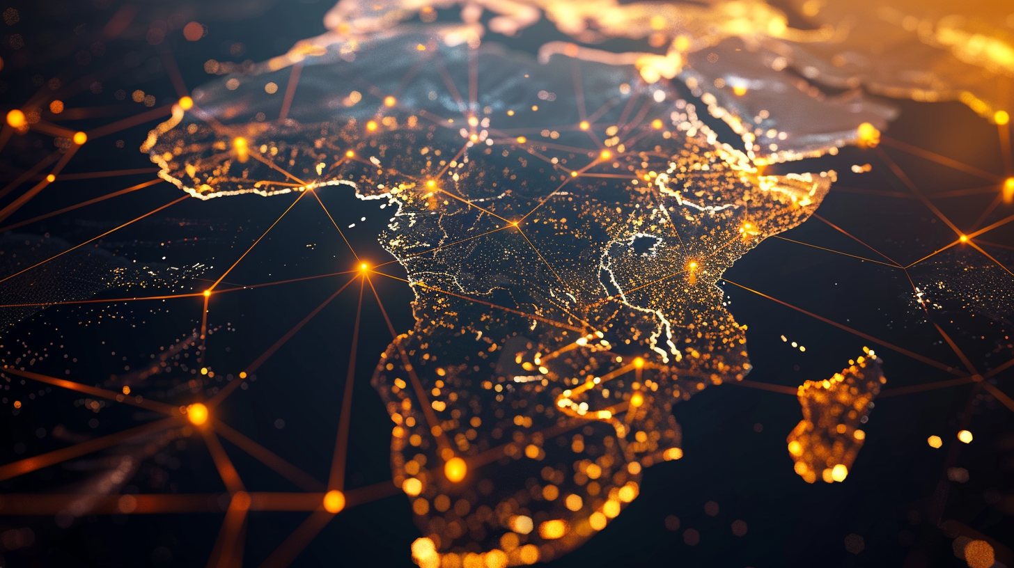 Africa connectivity map